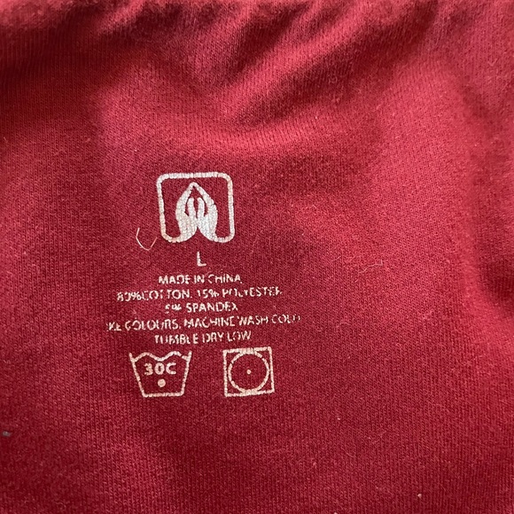 Yoga leggings w open leg, size L (fit like M) - Picture 3 of 6